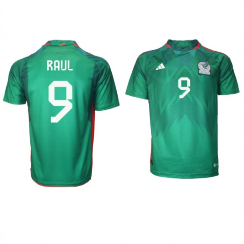 Maillot de foot Mexique Raul Jimenez #9 Domicile Monde 2022 Manches Courte